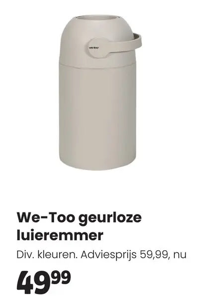 Aanbieding: geurloze luieremmer