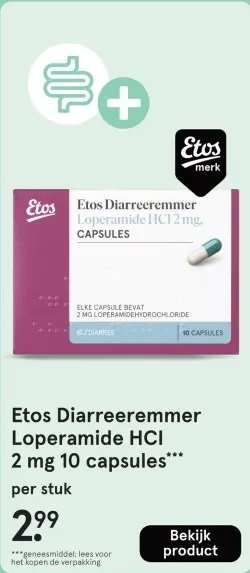 Aanbieding: Diarreeremmer Loperamide HCl