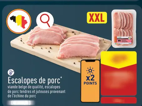 Offre: Escalopes de porc