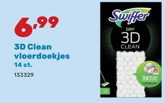 Promotie: 3D Clean vloerdoekjes