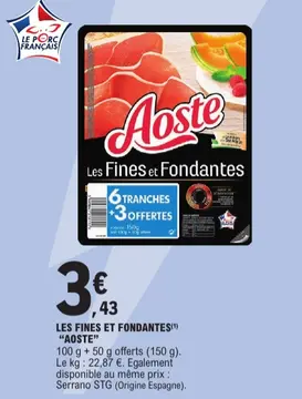 Aanbieding: LES FINES ET FONDANTES