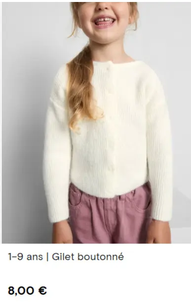 Offre: Gilet boutonné