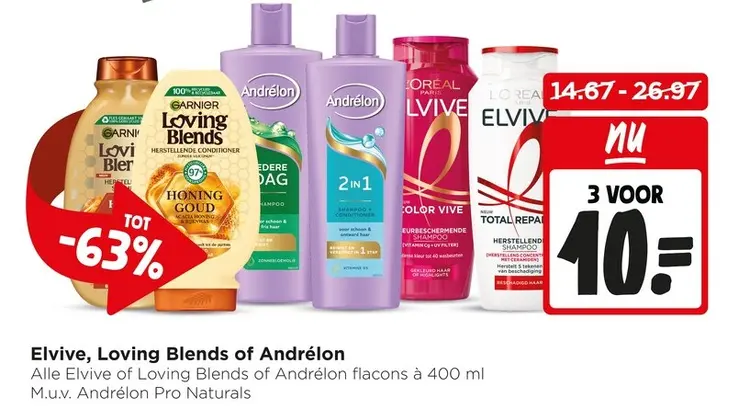 Aanbieding: Elvive, Loving Blends of Andrélon