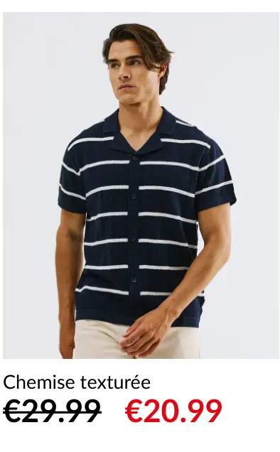 Offre: Chemise texturée