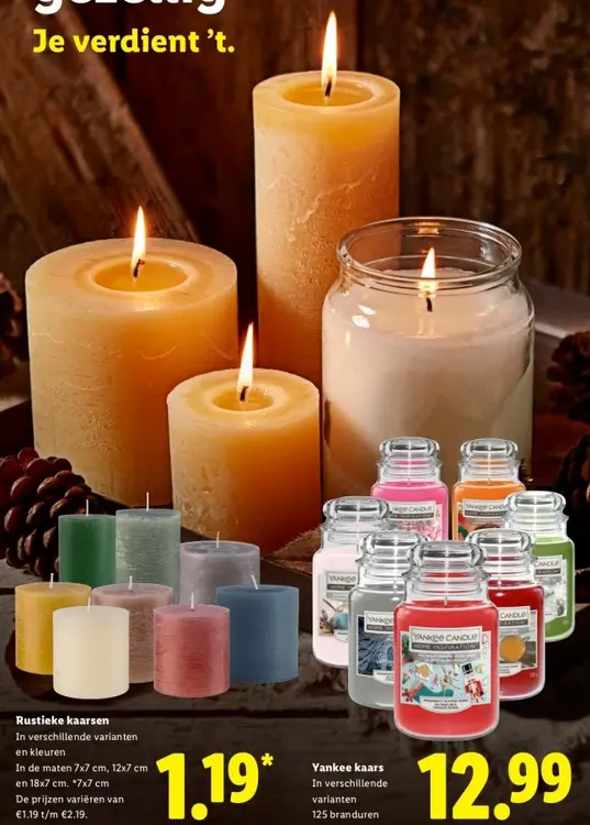 Aanbieding: Rustieke kaarsen