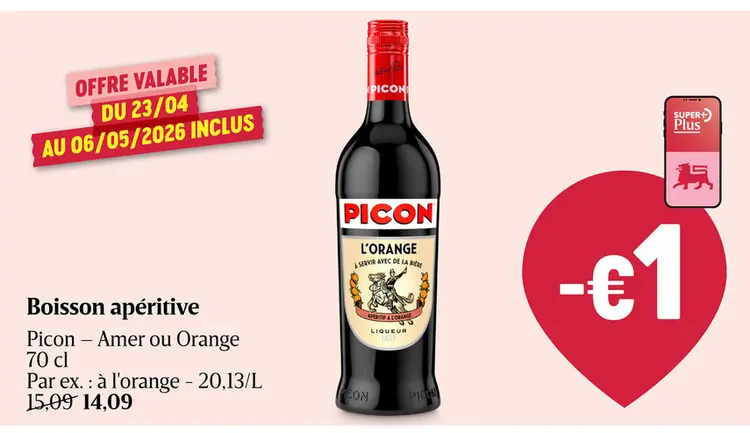 Offre: Boisson apéritive Picon