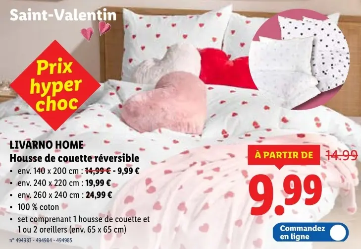 Offre: Housse de couette réversible