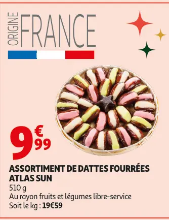 Promotie: Assortiment de dattes fourrées