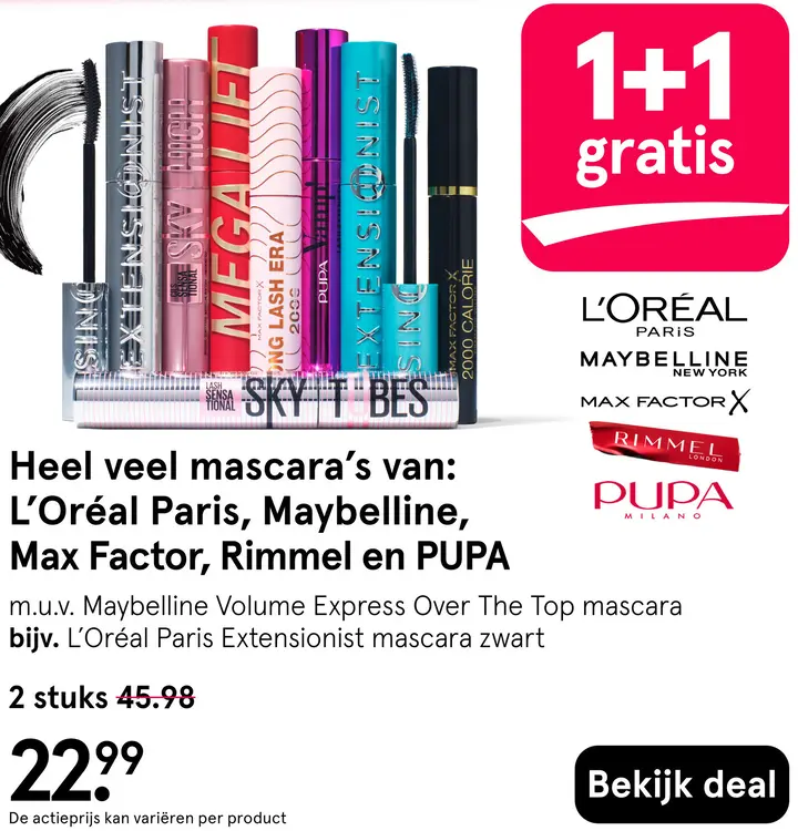 Aanbieding: Heel veel mascara's
