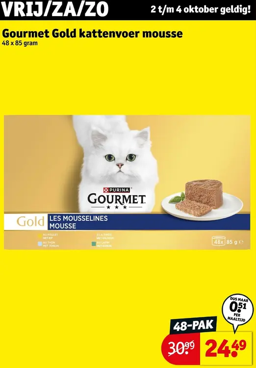 Aanbieding: Gourmet Gold Kattenvoer mousse