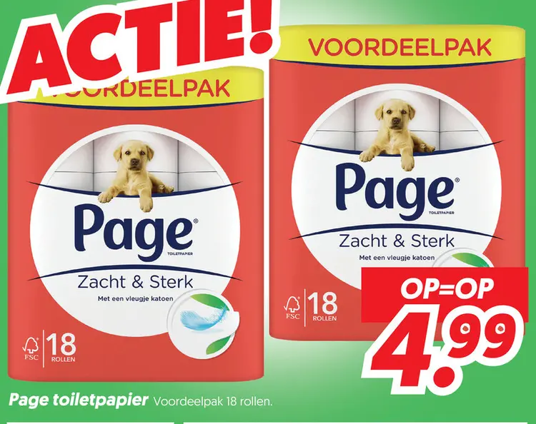 Page toiletpapier