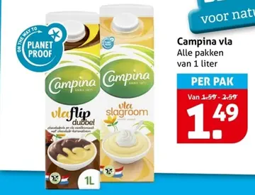 Aanbieding: Campina vla
