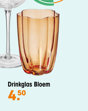 Aanbieding: Drinkglas Bloem