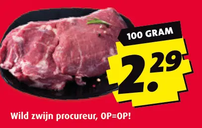 Aanbieding: Wild zwijn procureur