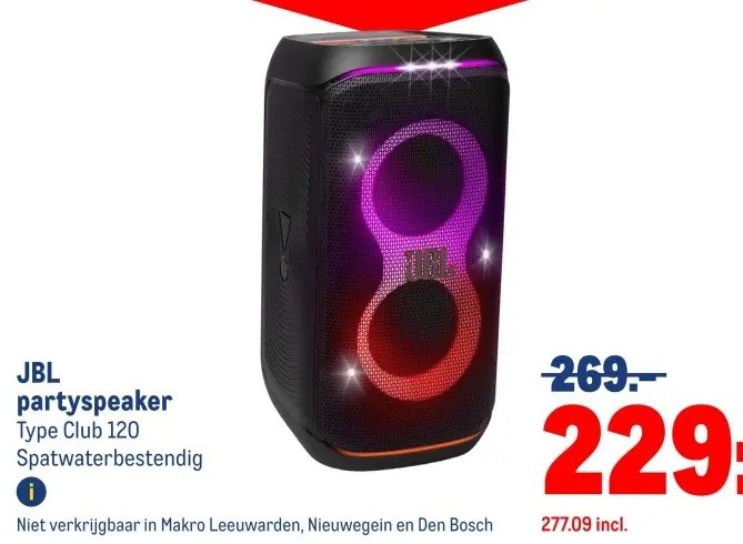 Aanbieding: partyspeaker