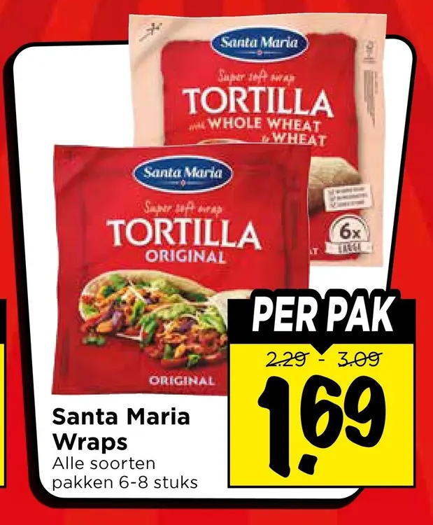 Aanbieding: Santa Maria Wraps
