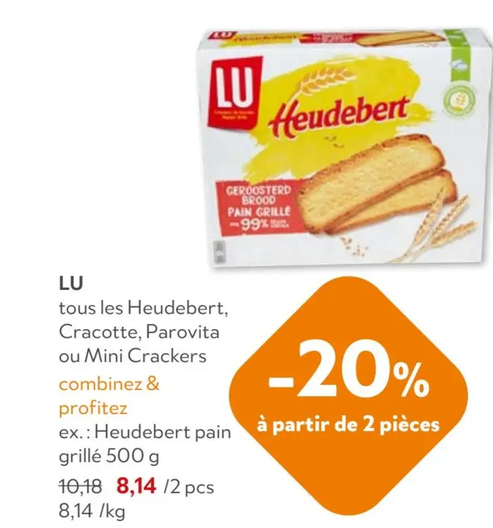 Offre: Heudebert pain grillé