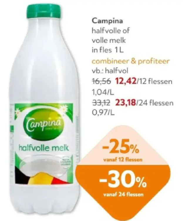 Promotie: Halfvolle of volle melk
