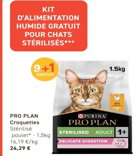 Offre: Croquettes Stérilisé poulet