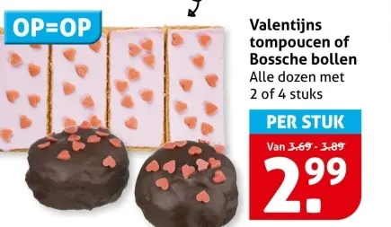 Aanbieding: Valentijns tompoucen of Bossche bollen