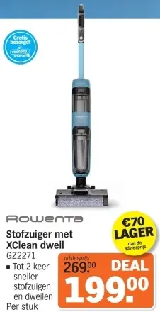 Aanbieding: Stofzuiger met XClean dweil