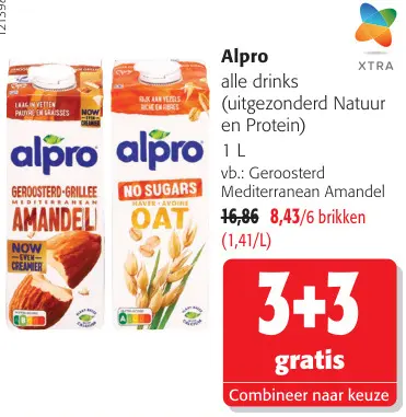 Promotie: Alle drinks (uitgezonderd Natuur en Protein)