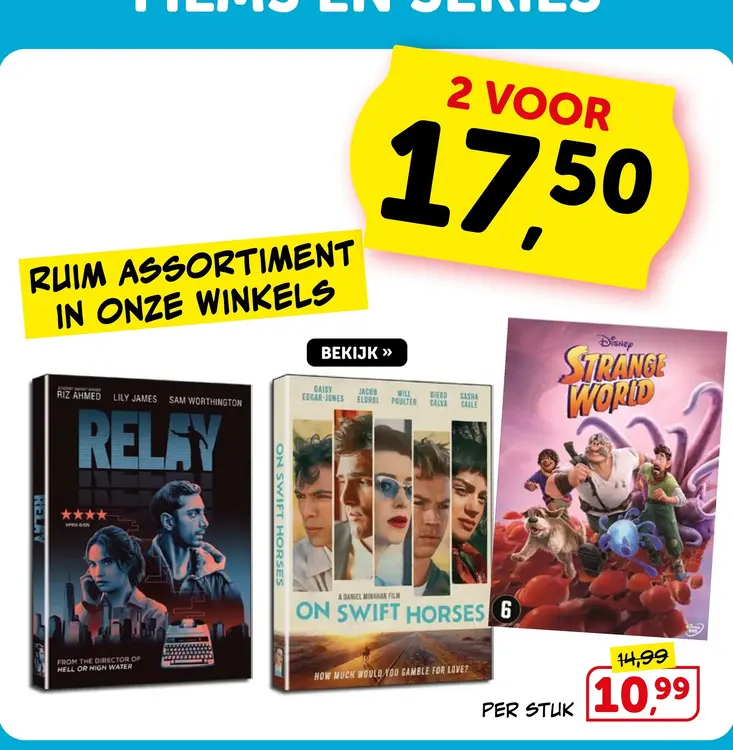 Aanbieding: Relay, On Swift Horses, Strange World