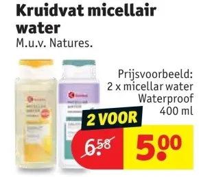 Promotie: Kruidvat micellair water