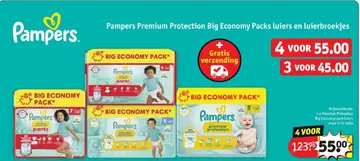 Aanbieding: Pampers Premium Protection Big Economy Packs