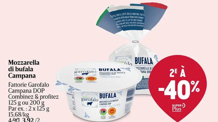 Offre: Mozzarella di bufala Campana