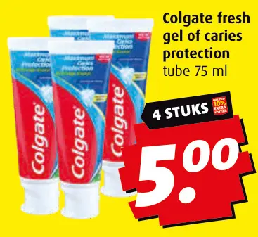 Aanbieding: Colgate fresh gel of caries protection