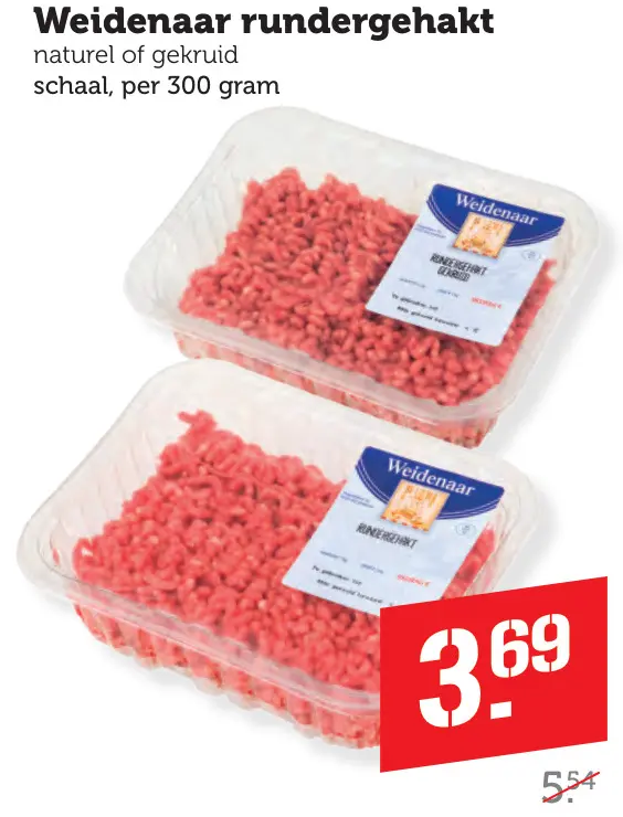 Aanbieding: Weidenaar rundergehakt