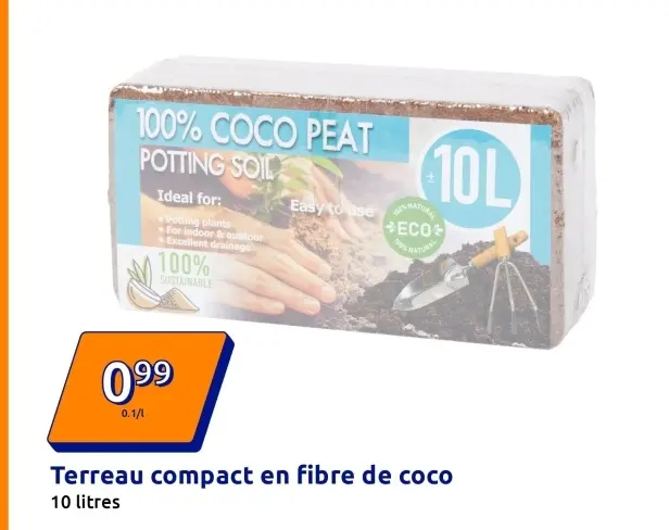 Offre: Terreau compact en fibre de coco