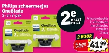 Aanbieding: Philips scheermesjes OneBlade