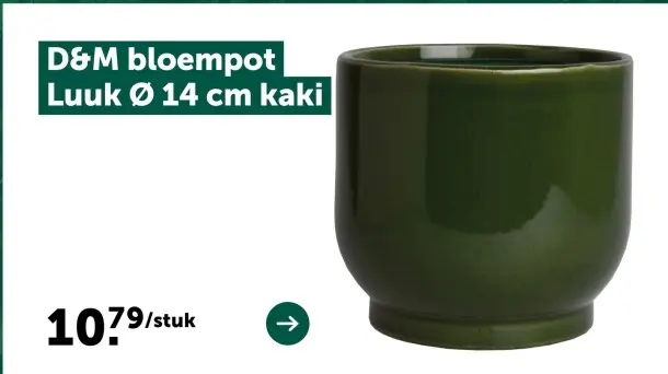 Promotie: D&M bloempot Luuk