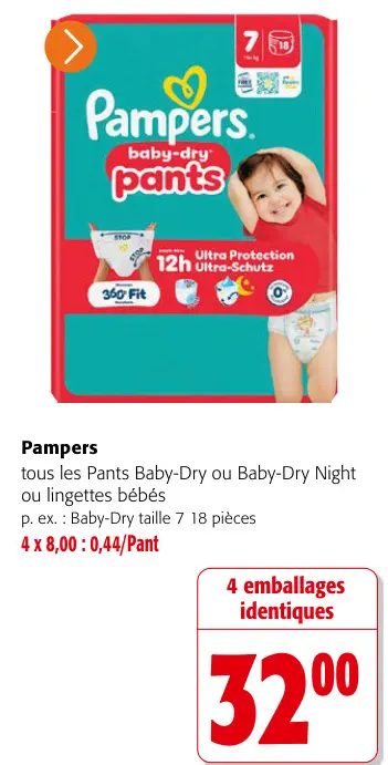 Offre: Pampers Baby-Dry Pants