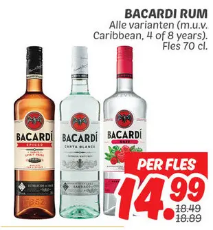 Aanbieding: Bacardi rum