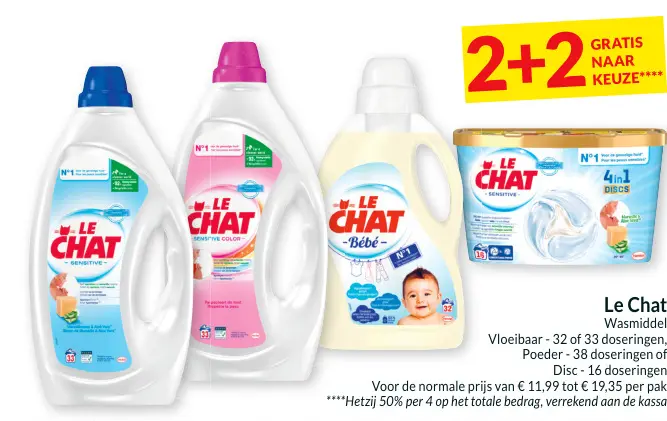 Promotie: Le Chat Wasmiddel