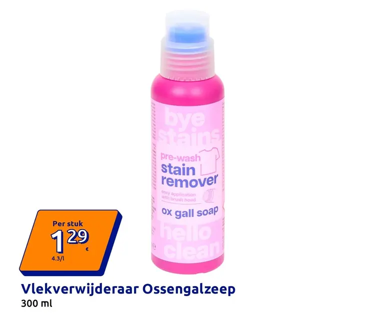 Aanbieding: Vlekverwijderaar Ossengalzeep
