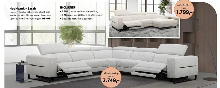 Promotie: Hoekbank Sarah