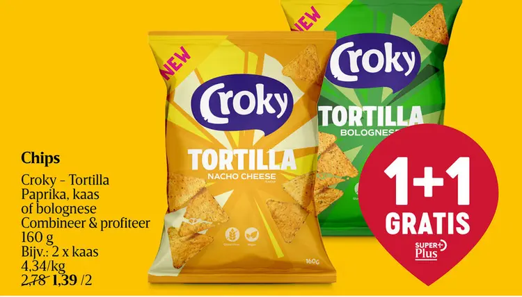 Aanbieding: Tortilla Paprika, kaas of bolognese