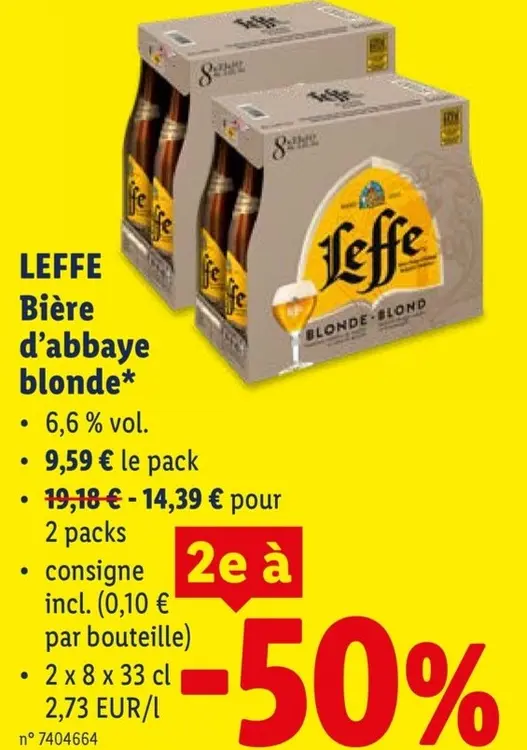 Offre: Biere d'abbaye blonde