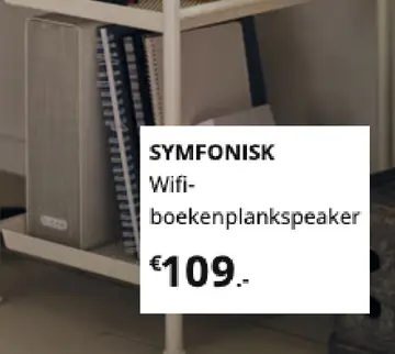 Aanbieding: SYMFONISK Wifi-boekenplankspeaker