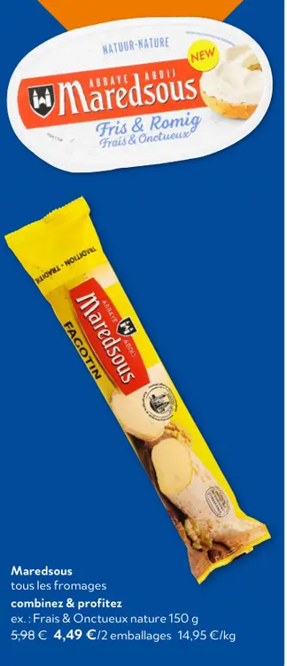 Offre: Maredsous fromages