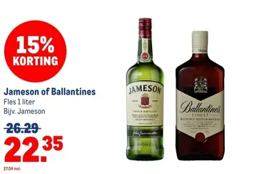 Aanbieding: Jameson of Ballantines