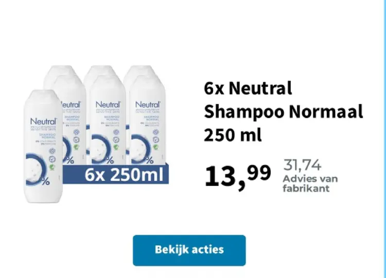 Promotie: Neutral Shampoo Normaal
