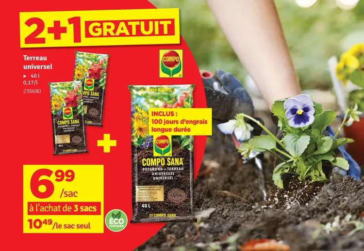 Offre: Terreau universel