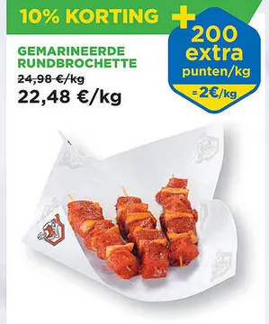 Aanbieding: Gemarineerde rundbrochette