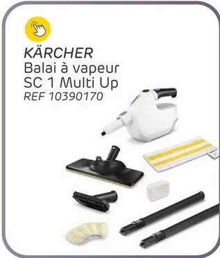 Offre: Balai à vapeur kärcher sc 1 multi & up blanc