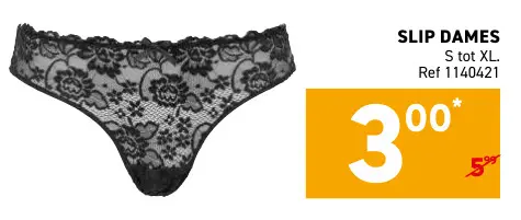 Promotie: Slip dames